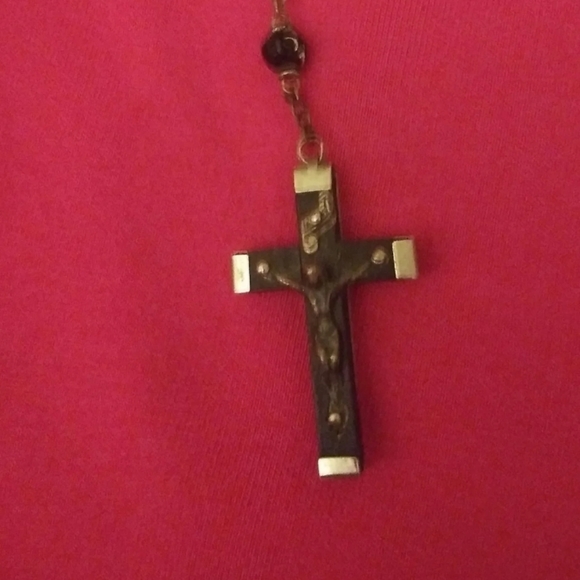 J384 Rosary Lot One Black and one Goldtone - Picture 6 of 9